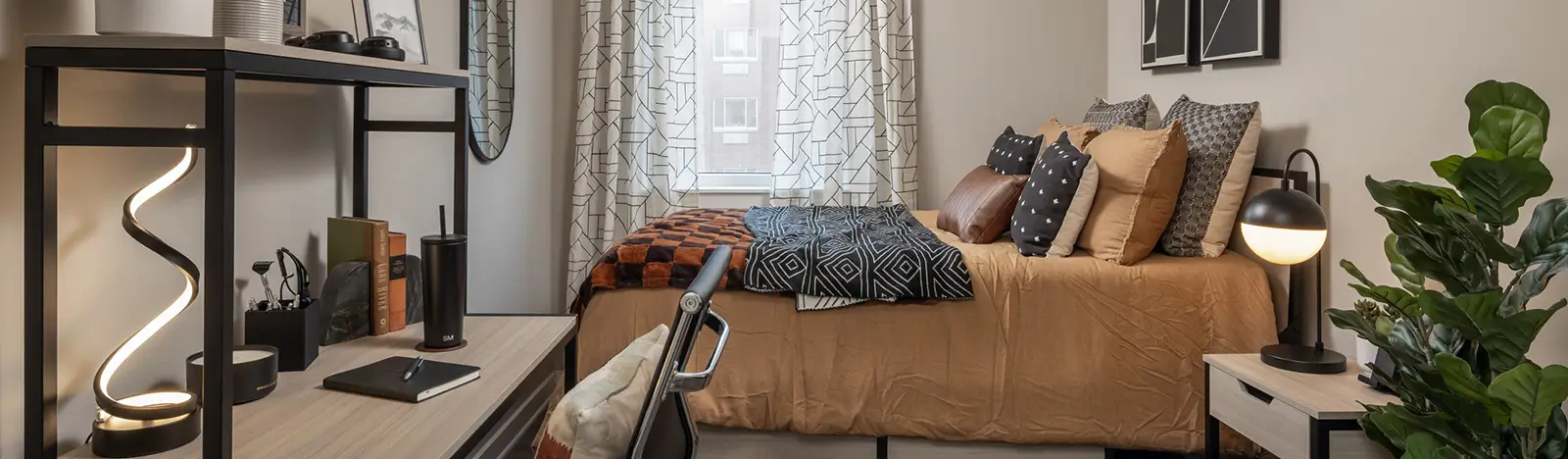 furnished bedroom