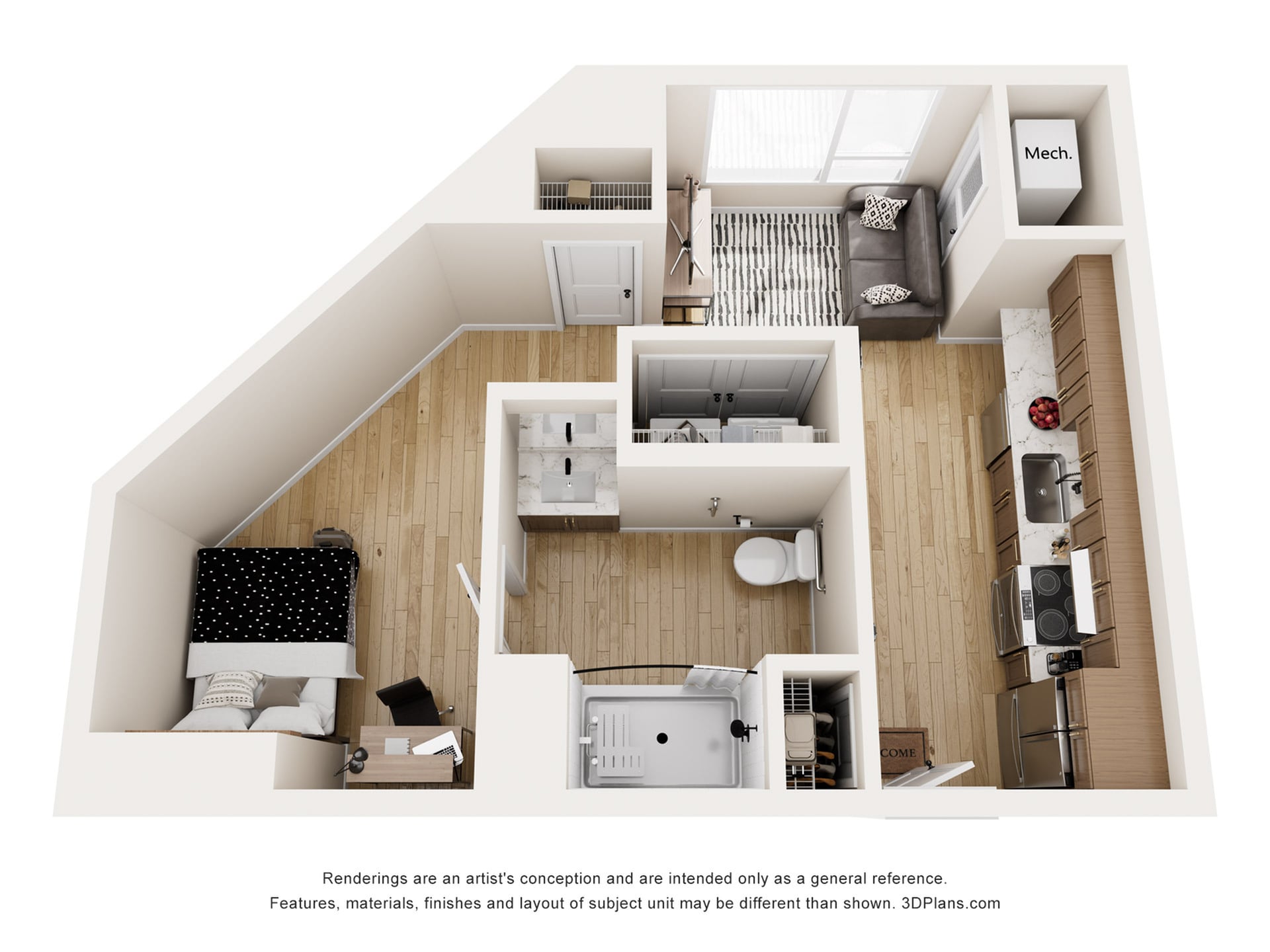 Soho - Studio Floor plan