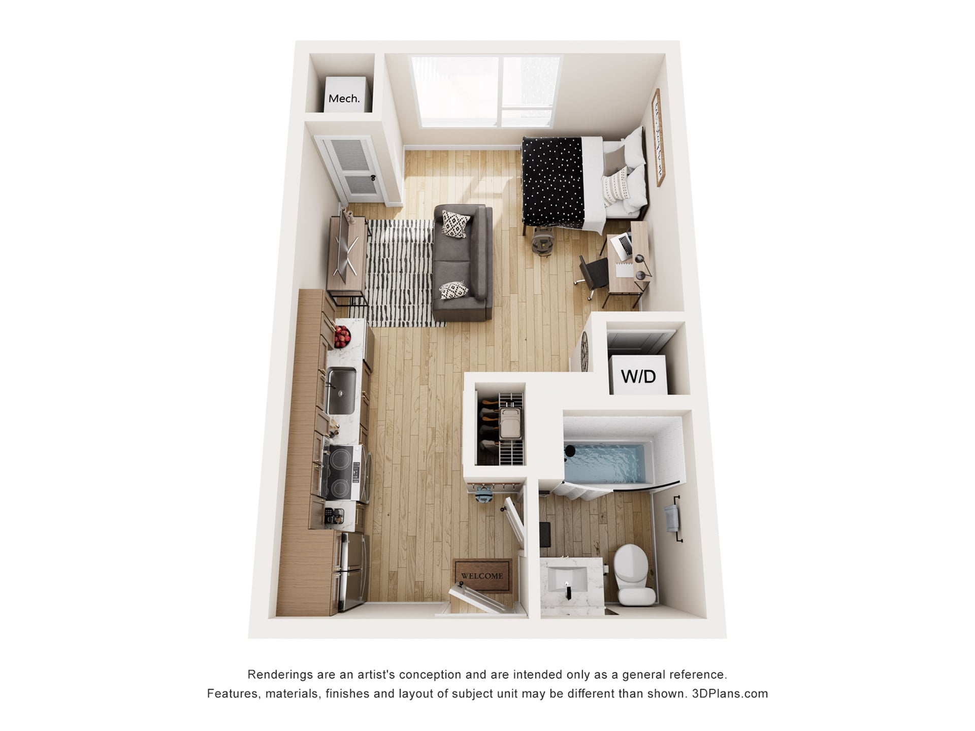 Sutton - Studio Floor plan