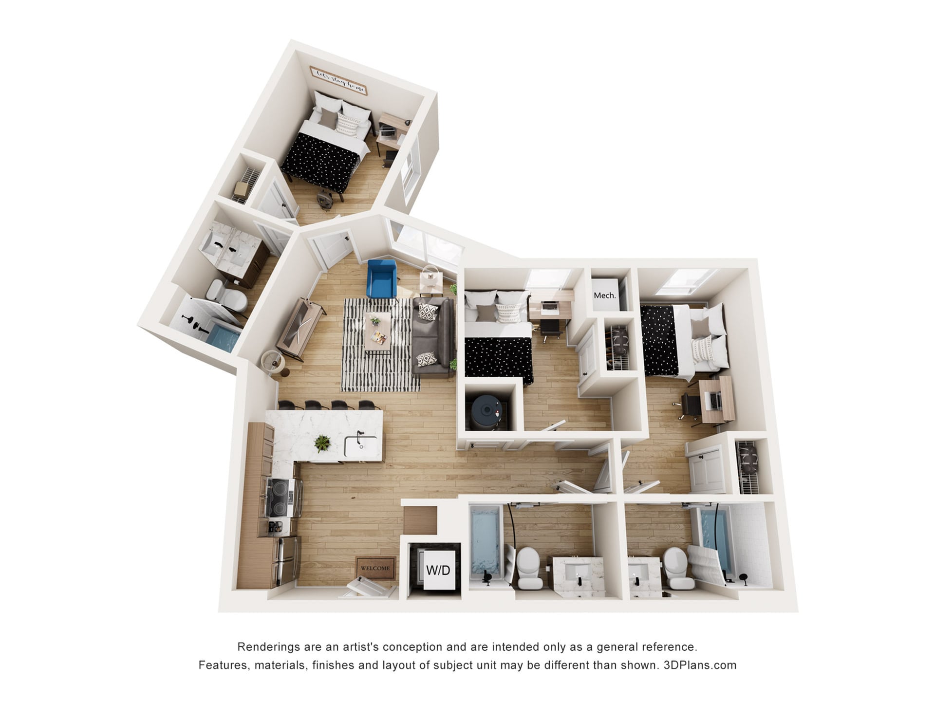 Camden - 3x3 Floor plan