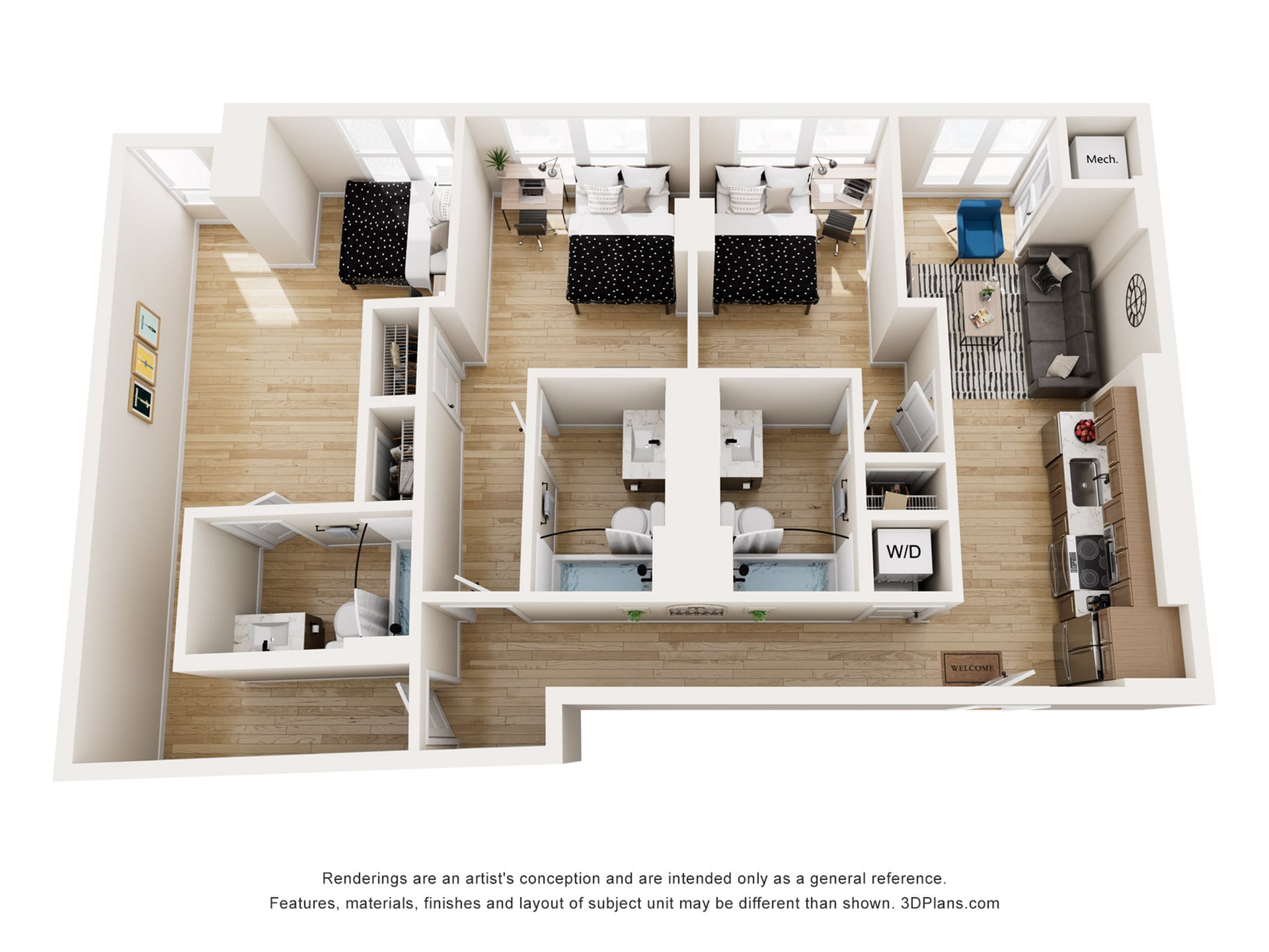 Coventry - 3x3 Floor plan
