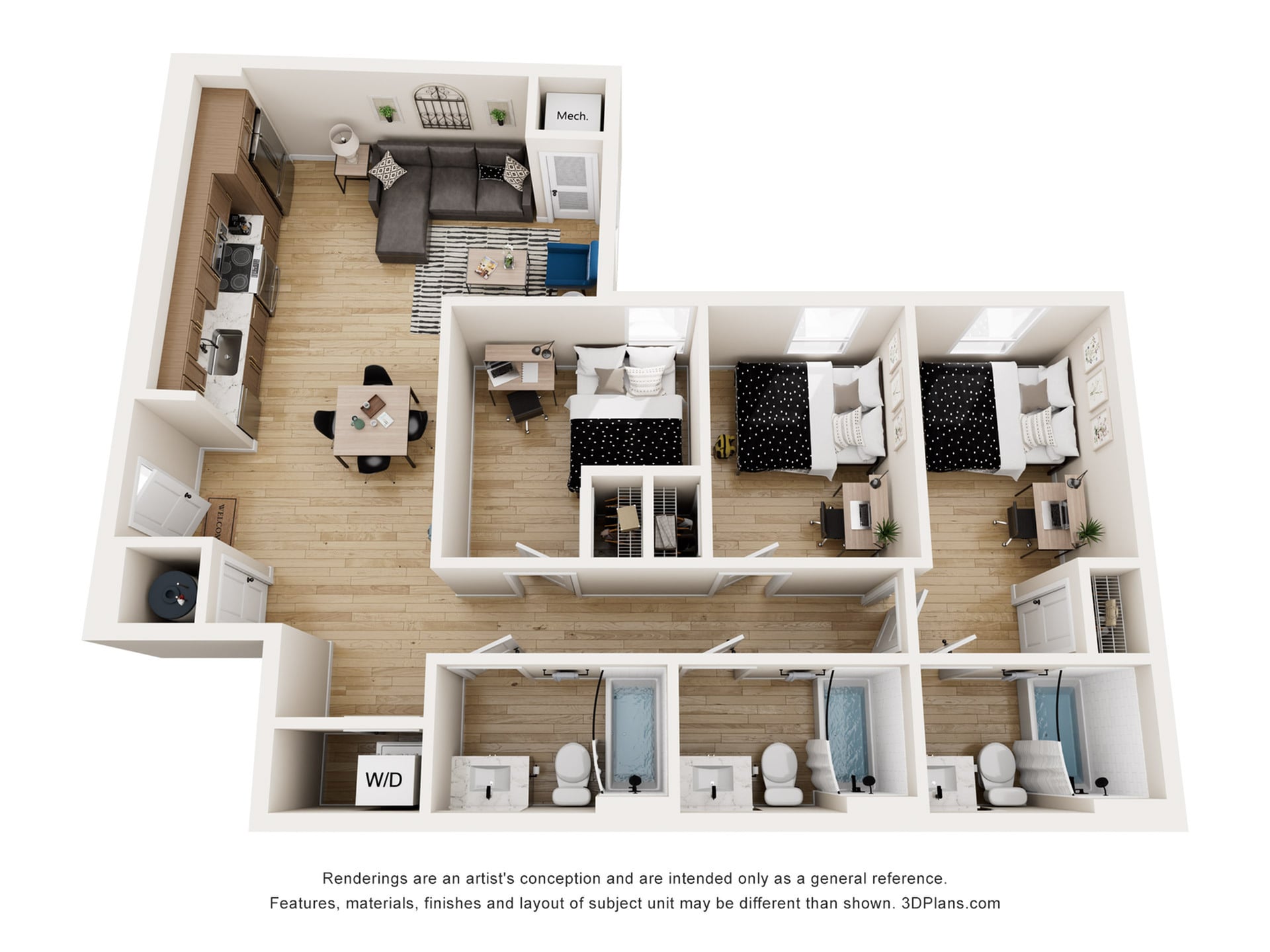 Easton - 3x3 Floor plan