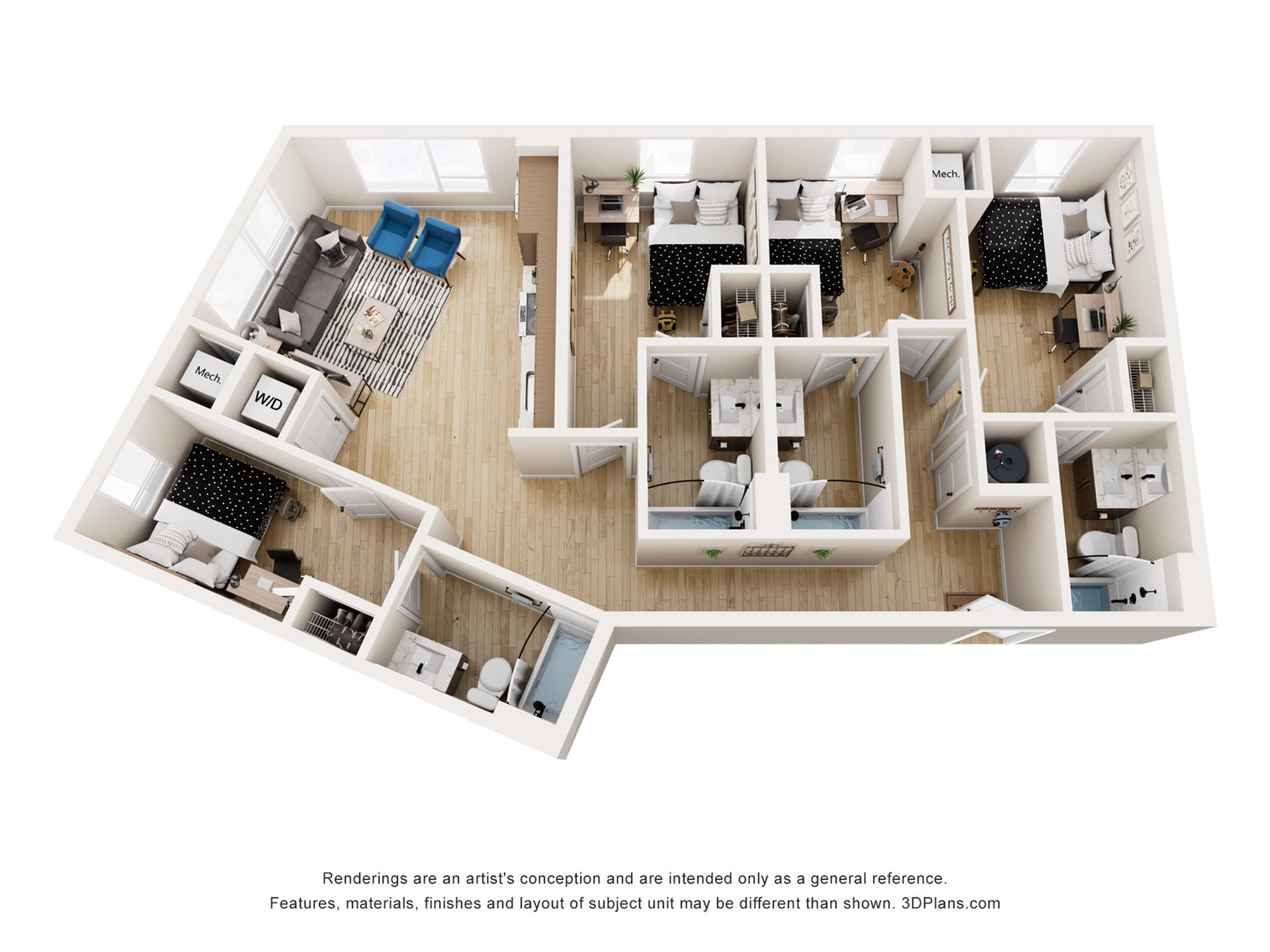 Denmark - 4x4 Floor plan