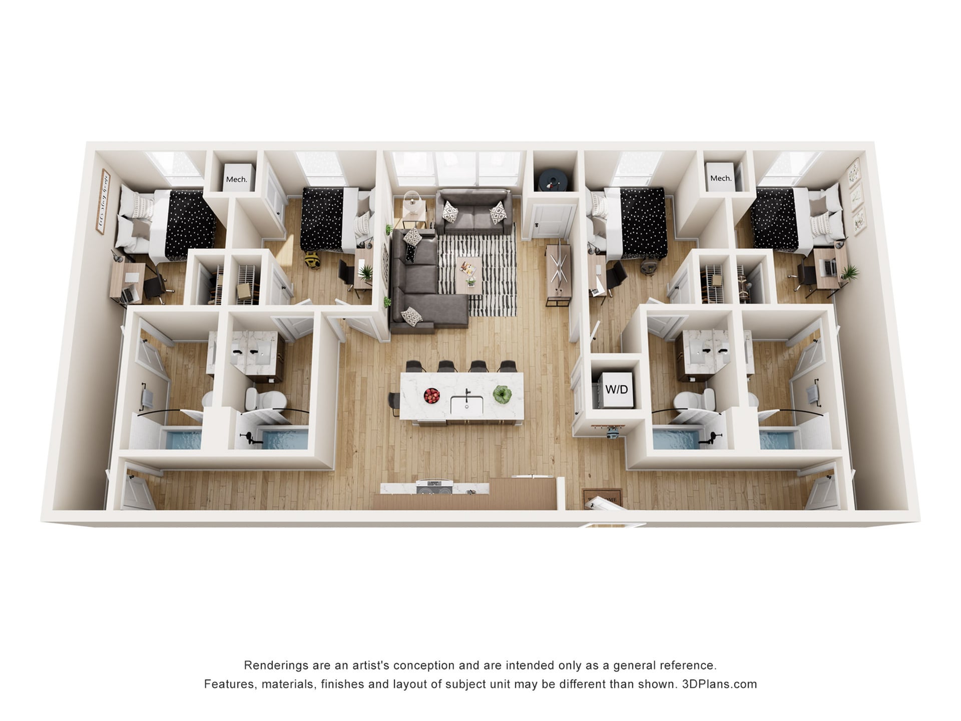 Derby 1 - 4x4 Floor plan