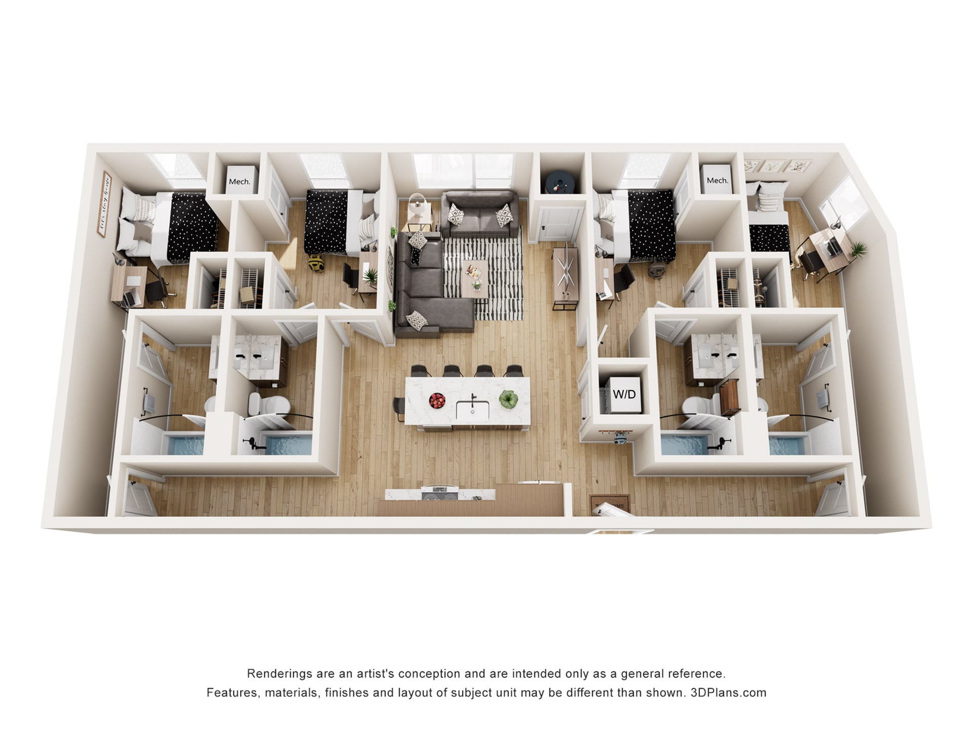 Derby 2 - 4x4 Floor plan