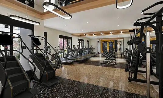the fitness center